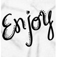 thumbnail image 2 of Enjoy Happiness Inspiring Motivate Girls Kids T Shirt Tees Teen Brisco Brands XS, 2 of 6