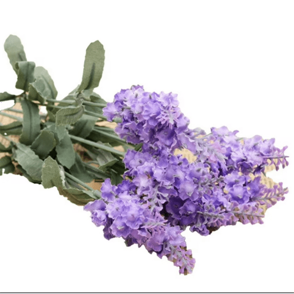 Lavender Artificial Flowers, 18-inch Single Stem Fake Flowers, Artificial Provence Lavender for Wedding Centerpieces, Home Table Decor, Garden Plant Decoration, Fade-Resistant