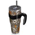 thumbnail image 2 of 40oz Tumbler,Halloween Skulls Pumpkins and Cauldrons Insulated Tumblers with Removable Handle,Stainless Steel Double Vacuum Coffee Tumbler Cup with Straw for Home,Office,Travel,Party, 2 of 5
