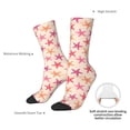 thumbnail image 6 of Honeii Starfish Print Adult Socks,Crew Socks,Casual Calf Socks,Daily Wear Socks for Men & Women, Perfect for Sports, Casual and Everyday Use, 6 of 6