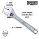 thumbnail image 2 of Llave ajustable Edward Tools de acero forjado a presión de alta resistencia, 2 of 3