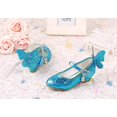thumbnail image 5 of Kids Leather Shoes For Girls Princess Glitter Children High Heel Girls Shoes Butterfly 3D332, 5 of 5