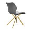 thumbnail image 3 of Dining chair with gray seat and gold legs Set of 4, 3 of 3