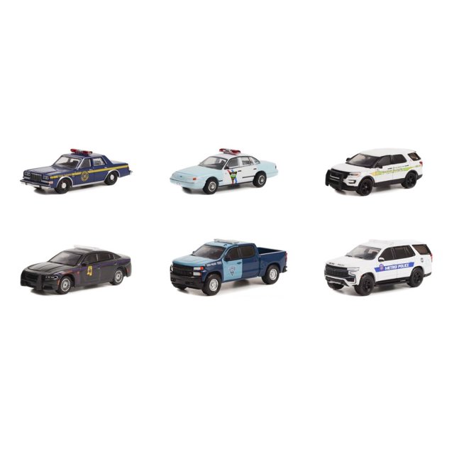 Greenlight Hot Pursuit Series 42 Diecast Car Set Box of 6 assorted 1/