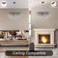 thumbnail image 3 of Modern Chandeliers for Dining Room 31.5in Black Crystal Chandelier for Living Room Farmhouse Tree Branch Chandelier Large Raindrop Chandelier Ceiling Light Fixture for Foyer Bedroom Kitchen Island, 3 of 8