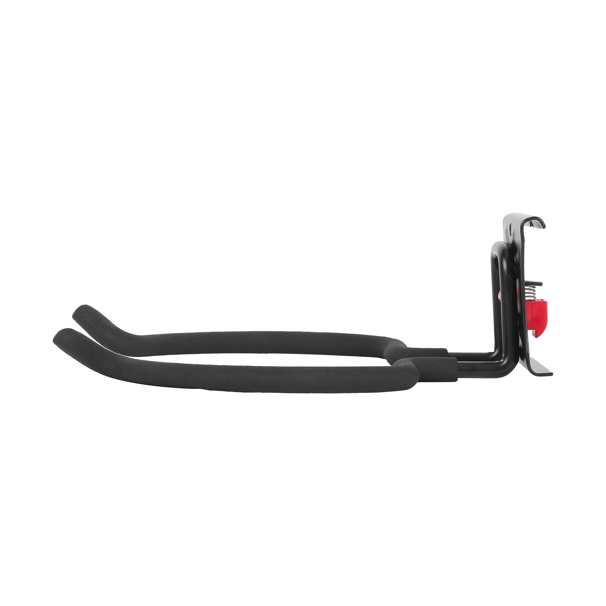 Hyper Tough Quick Release Grass Trimmer Hanger Snap Rail, Black, Steel, 0 Shelves, Garage