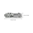 thumbnail image 2 of DEEPCRAFF Sliding Lock for Door 2Pcs Zinc Alloy Barrel Bolt Lock for House Security Silver, 2 of 6