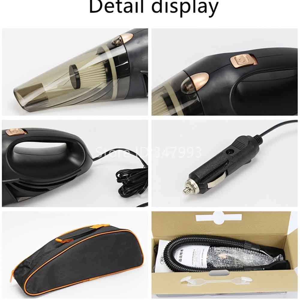 AHOME Car Vacuum Cleaner Car Accessories Small 12V High Power Handheld Portable Car Vacuum Cord Kit Essentials for Travel