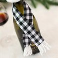 thumbnail image 3 of Tapa de botella a cuadros de Navidad cubierta de vino a cuadros reutilizable adorno de fiesta portátil (A) JShteea Libre de BPA, 3 of 7
