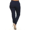 thumbnail image 3 of MOA COLLECTION Women's Plus Size Solid Casual Comfy Basic Slim Fit High Waist Jeggings Pants, 3 of 4