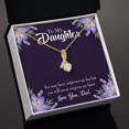 thumbnail image 3 of To My Daughter Never Outgrow my Heart From Dad Alluring Ribbon Necklace Message Card, 3 of 7