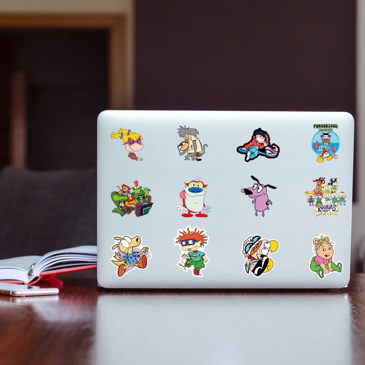 500 Pieces 90s Stickers Retro Game Sticker 90s Nostalgia Sticker 1990s  Cartoon Sticker Decals Retro Stickers for Laptops for Water Bottle Computer