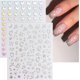 thumbnail image 4 of 8 Sheets Aurora Nail Stickers 3D Holographic Laser Heart Star Moon Flame Flower Butterfly Nail Decals Self Adhesive Nail Art Stickers DIY Nail Design, 4 of 4