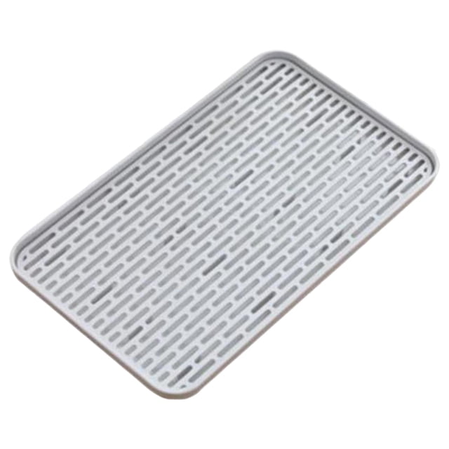 Bandeja de drenaje para platos, escurridor de platos antideslizante, soporte para utensilios de cocina, ligero con Pequeña