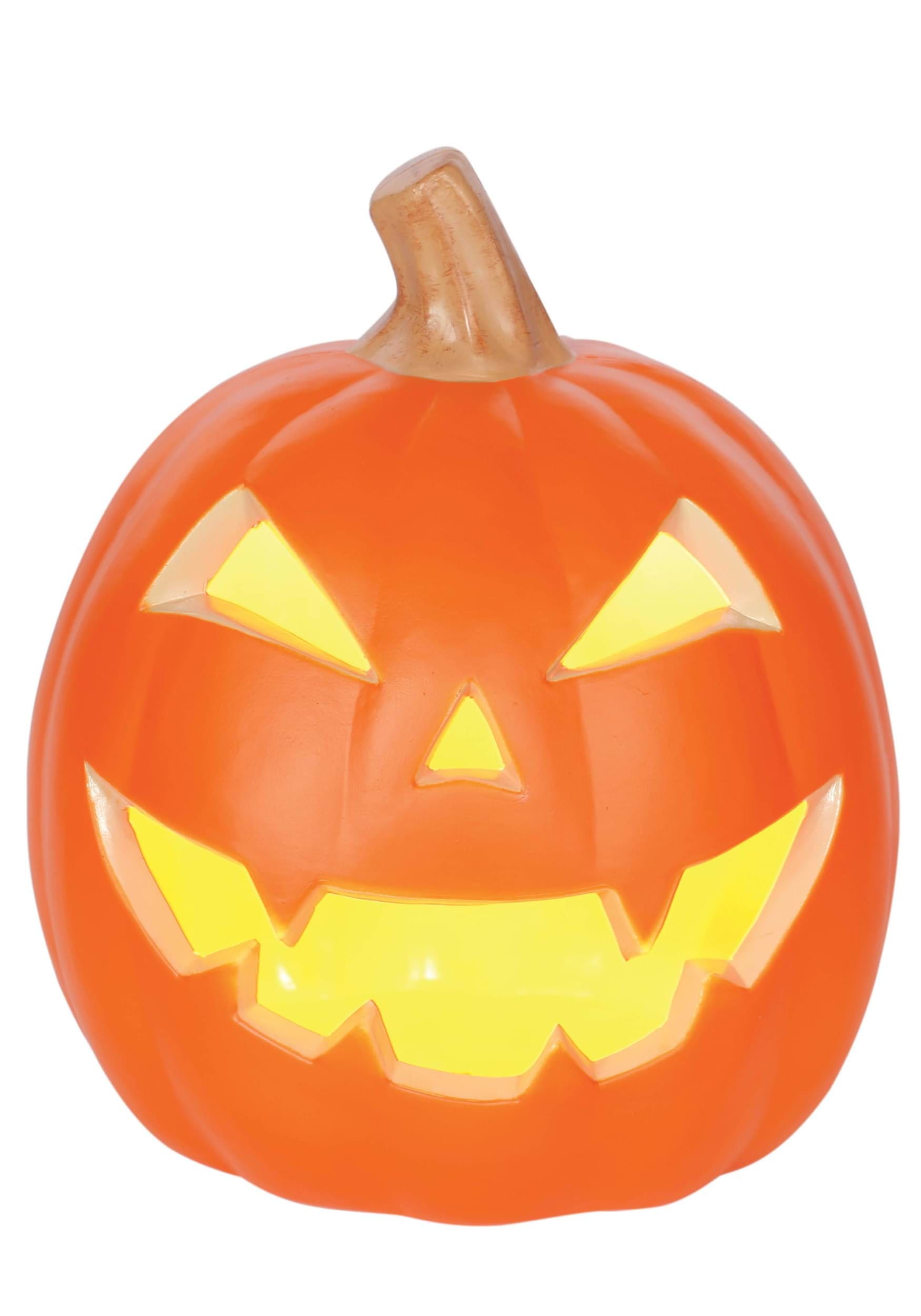 9" Light Up Jack O' Lantern Decoration
