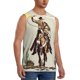 thumbnail image 2 of Fotbe Vintage Cowboy Riding Horse Men's Camiseta sin Mangas Estampada para Hombres, Playera Casual para Gimnasio, Entrenamiento, Playa-Large, 2 of 7