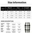 thumbnail image 2 of FrzhBrz Midi Plaid Skirts for Women 2024 Fall Winter Knee Length Pencil Wool Skirt with Slit, 2 of 3