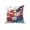A-C, variant on Garden Stake, Independence Day Yard Decor 2D Scottish Cow Wooden Yard Sign, Patriotic Outdoor Ornament for Front Yard, Porch, Patio and Flower Bed, for 4th of July outdoor holiday ambiance