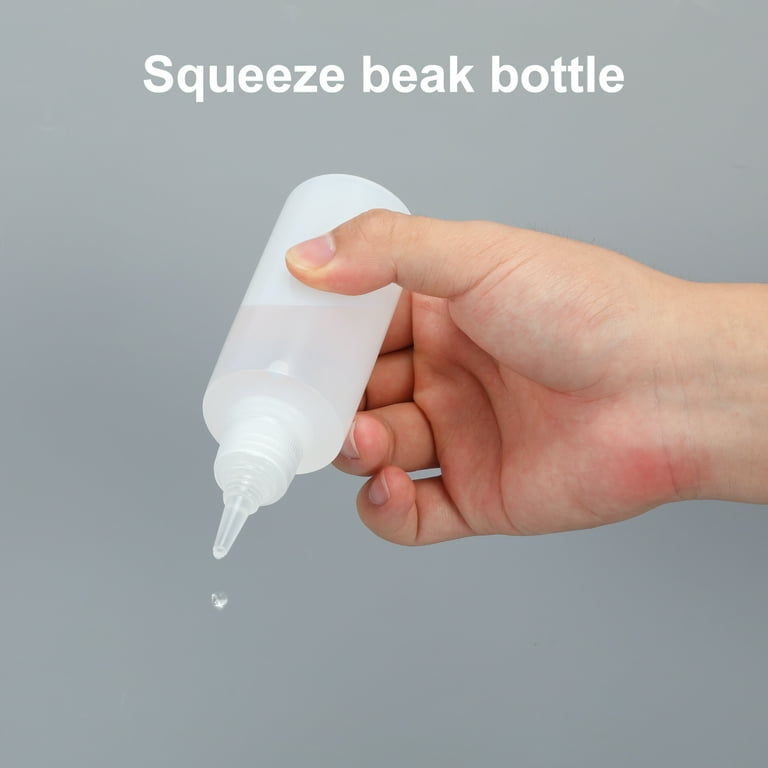 NUZYZ 10Pcs 30ML/60ML/100ML Tip Applicator Bottles Transparent High Elastic  Plastic Squeezable Glue Bottle Craft Tools for Home 
