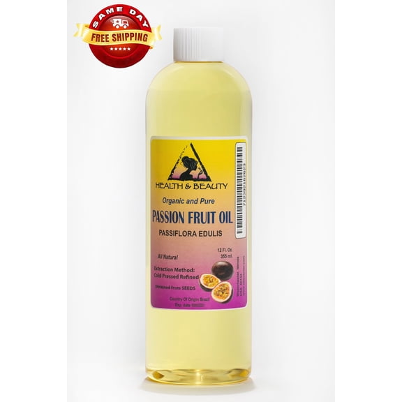 Passion Fruit/Maracuja Oil Refined Organic Cold Pressed 100% Pure 24 oz