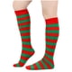 thumbnail image 1 of Calcetines de invierno cálidos a rayas hasta la pantorrilla y hasta la rodilla para mujer y hombre, calcetines universales hasta la pantorrilla, calcetines de algodón para mujer., 1 of 2