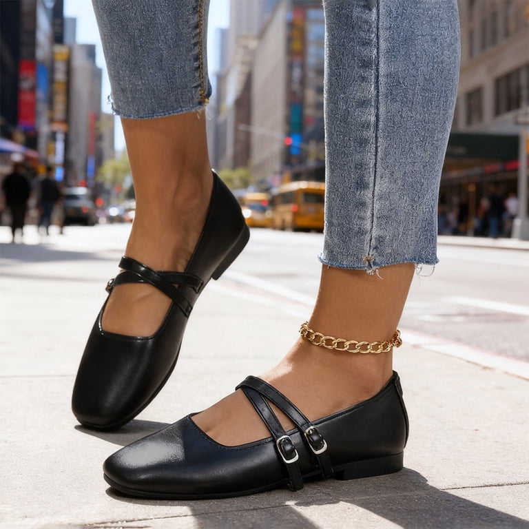 low heel wide toe box dress shoes for women Soft Leather Lace-up Comfortable Obiono Flat Upper/sole Material Women's Wide Width Dress Shoes