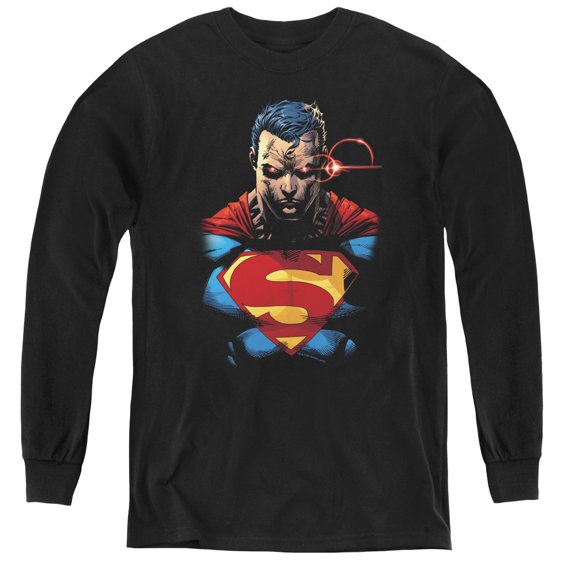 Superman - Displeased - Youth Long Sleeve Shirt - Large