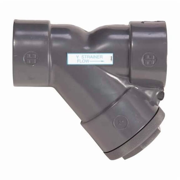 Hayward Flow Control Y Strainer, 2" Pipe, socket, PVC, 150 psi YS10200S