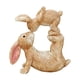 thumbnail image 2 of Hogar y cocina, Decoración del hogar, Adornos, Escultura de conejos besándose Adorno decorativo de resina de conejos besándose Decoración de San Valentín y Pascua, Adorno de resina, 2 of 6