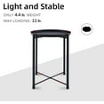thumbnail image 5 of [US IN STOCK] End Table,Folding Metal Side Table Waterproof Small Coffee Table Sofa Side Table with Removable Tray for Living Room Bedroom Balcony and Office, 5 of 7
