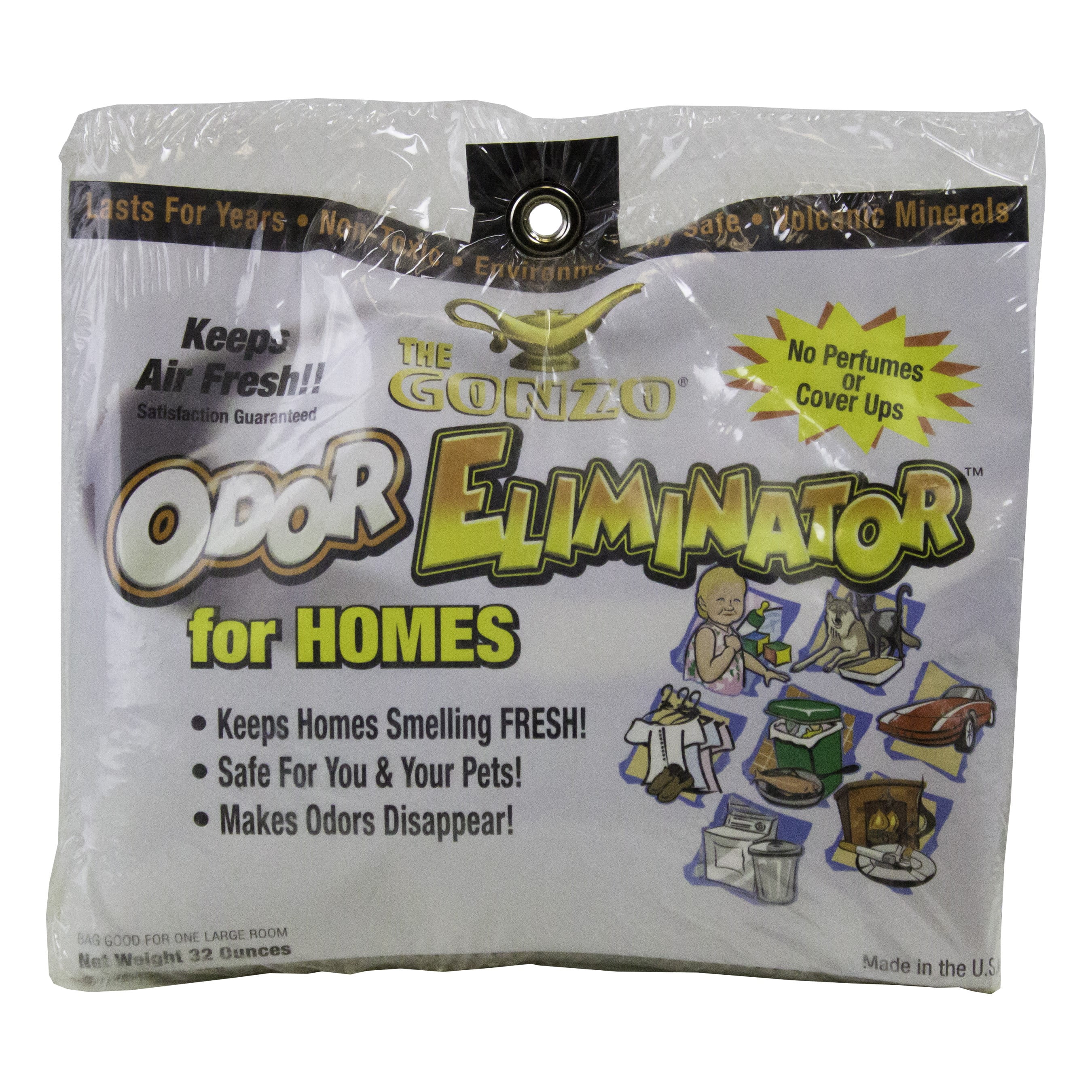 Gonzo Odor Eliminator for Homes, Fragrance Free, 32 Oz