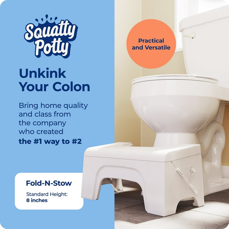 Squatty Potty Fold N Stow Folding Toilet Stool 7