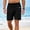 (Casual 158)Black, variant on Fashion Shorts for Men Solid Color Breeches Casual Summer Elasticity Zipper Pocket Sport Outdoor Leisure Short Pants