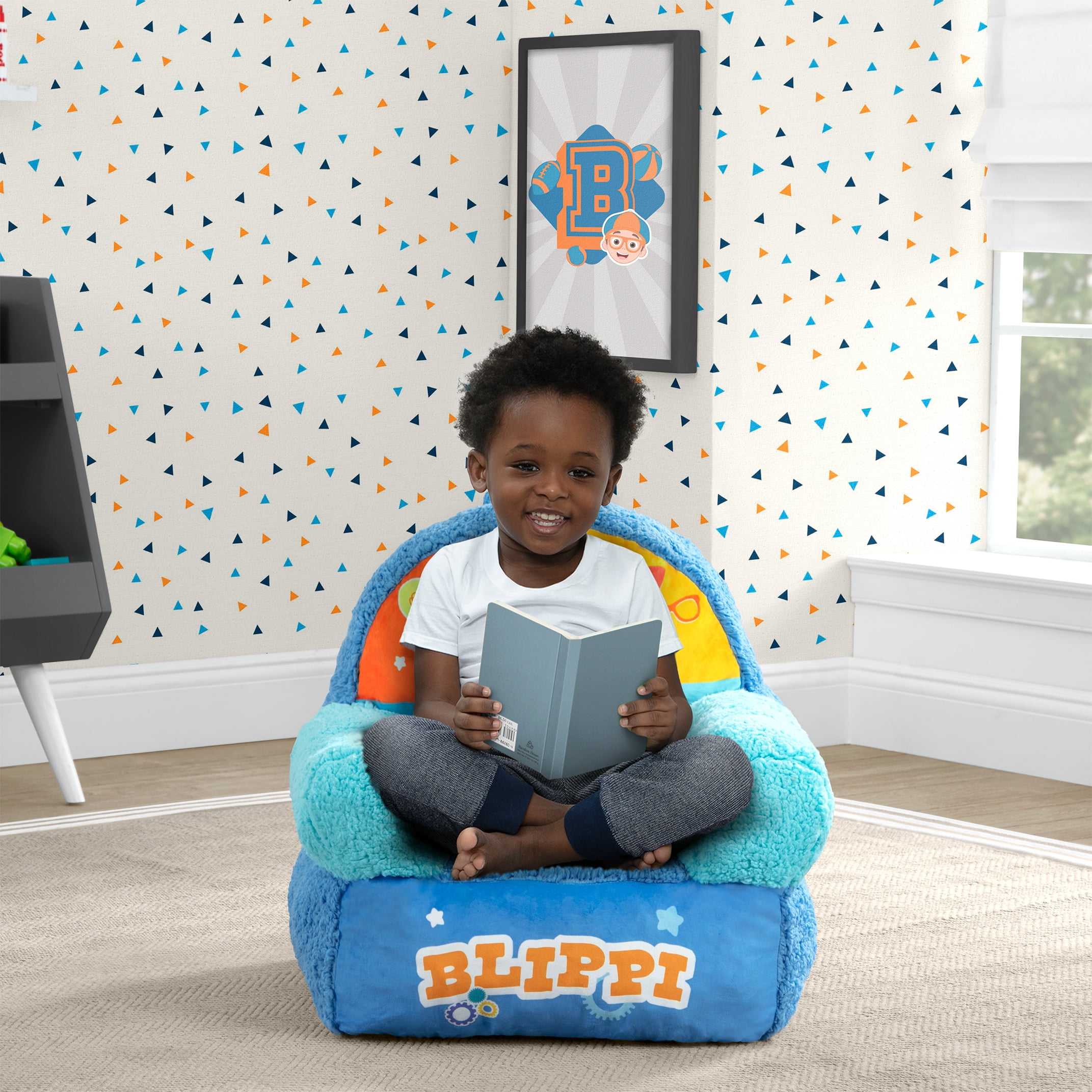 Blippi Cozee Buddy Chair by Delta Children, Blue
