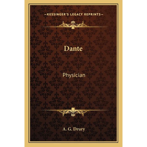 Dante: Physician (Paperback)