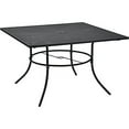 thumbnail image 2 of Global Industrial 48" Square Outdoor Steel Mesh Cafe Table, 29"H, 2 of 4