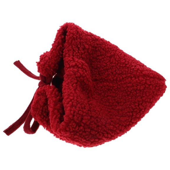Raindrops Women's Fleece Beanie Hat Red Warm Winter Cap Comfortable Cold Weather Headwear