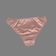 thumbnail image 4 of Womens Satin Briefs with Lace Waistband - Low Rise Ruched Front Panties, Silky Stretch Underwear for Daily Comfort and Elegant Wear for Ladies, 4 of 5
