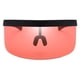 thumbnail image 2 of 2PCS Gafas de visera unisex Lente plana de una pieza Gafas de protección de verano Rojo + azul Yuyangstore Gafas de sol con visera espejada, 2 of 8