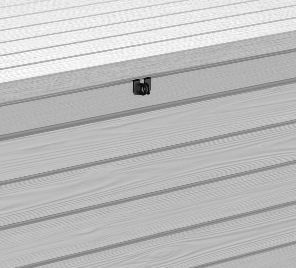Keter Keter Outdoor Weather-Resistant 165 Gallon Resin Deck Box with Cushion, White