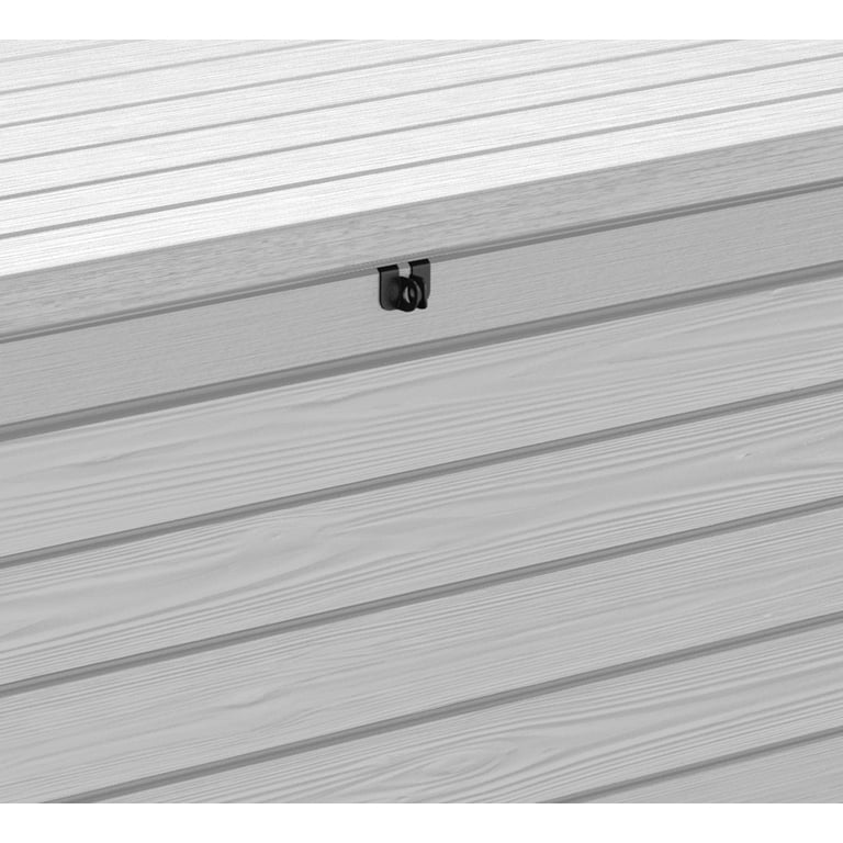 Keter 165 Gallon White Resin Deck Box, Outdoor Storage for Garden