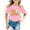 Rose, variante sur NINGMENG Juniors Filles Hauts & T-Shirts Imprimé de Lettres Col Rond Manches Courtes Mode Décontracté Hauts Chandail T-Shirts Tenue de Vacances, Beige, 12-13 Ans