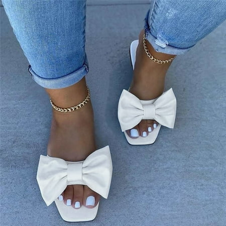 

CAICJ98 Womens Shoes Sandals Women Flip Flops with Arch Support High Increased Flower Platform Sandals for Women Dressy Summer Wedge Shoes White