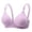Light Violet, variant on Gymayou Soft Skin-Friendly Cotton Wireless Bra for Women Breathable Thin Padded Everyday Bralette Adjustable Straps Wire Free Brassiere Beige L