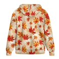 thumbnail image 5 of Renewold Maple Leaf Orange Womens Full Zip Oversized Hoodies Long Sleeve Cardigan Fashion Pullover Jackets Loose Fit Sweatshirt Hoodie Graphic Hoodie Trendy Fall Clothing for Leggings, XS, 5 of 7