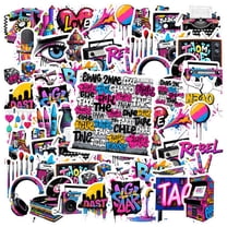 35pcs Colorful Urban Sticker Pack Retro Graffiti Decals Art Kids Stickers for Suitcase Laptop Guitar