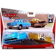 Disney Cars Series 3 Mrs. The King & Tex Dinoco Diecast Car, 2 Pack