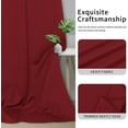 thumbnail image 5 of Easy-Going Thermal Insulated Blackout Curtains for Bedroom, Set of 2 Panels, Christmas Red, 42 x 84 inch, 5 of 7