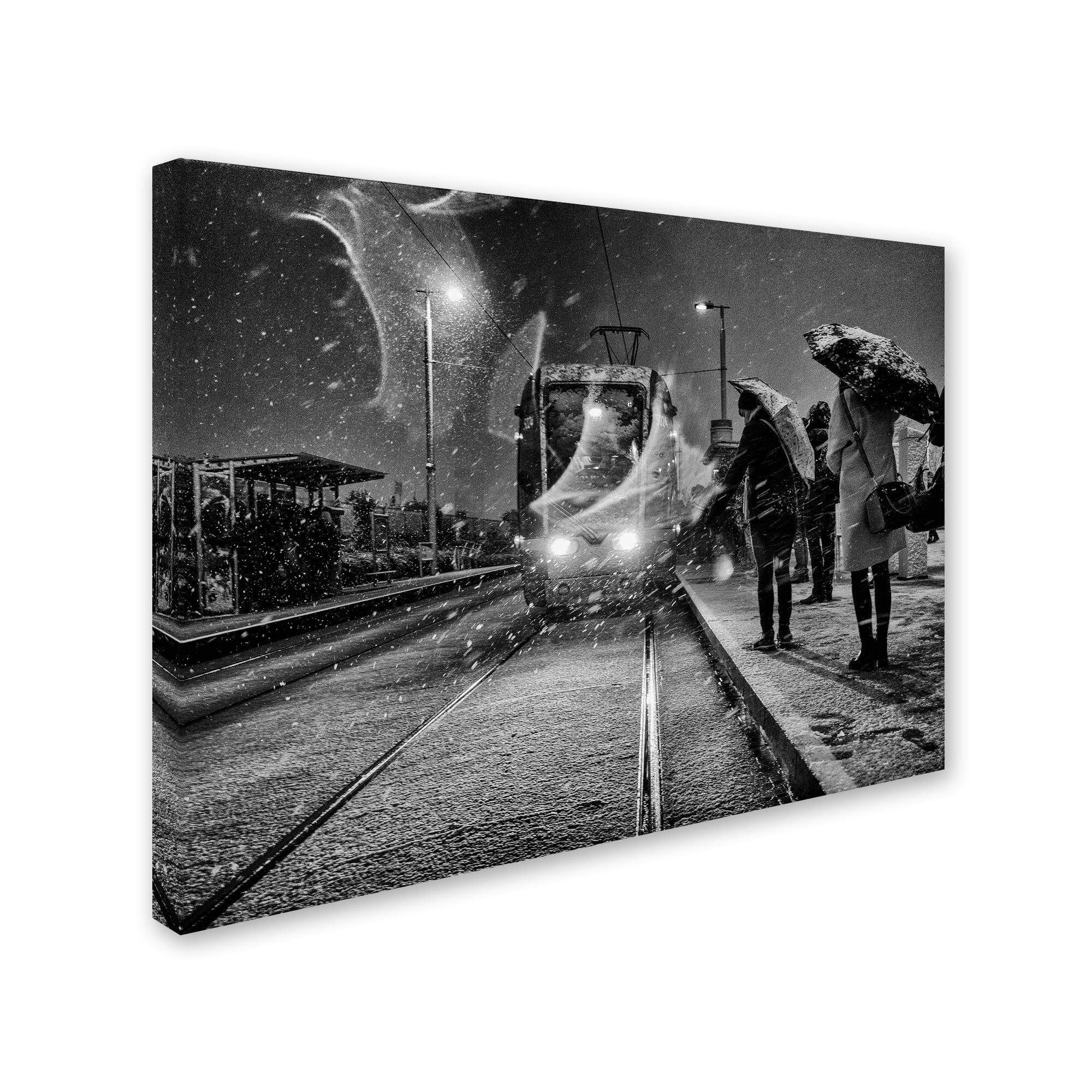 Trademark Fine Art 'Train' Canvas Art by Maciej Przeklasa