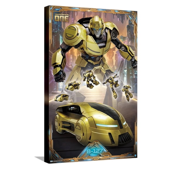 Hasbro Transformers: One - B-127 / Bumblebee Canvas Wall Poster, 14.725" x 22.375"